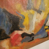 1950's Original Abstract Painting by E. Hines