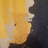 Late 20th Century Collage Painting in the Style of Conrad Marca-Relli 30" x 24"