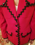 Bergdorf Goodman on the Plaza New York women's blazer Size 8 Made in USA - Diamonds Sapphires Rubies Emeralds