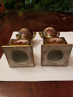 Antique royal vienna porcelain gold Urns - Diamonds Sapphires Rubies Emeralds