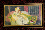 Pair Of Signed Framed French Themed Paintings
