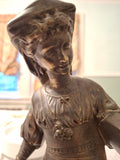 LaLouette Statue Possibly Bronze 12"x 4" Base 7 lbs 2 Ounces