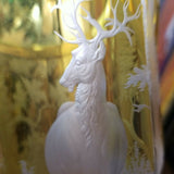 Museum quality 1850's Large Bohemian Glass Moser