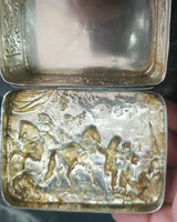 Antique Carved Silver Box Made In Germany