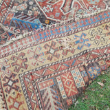 antique caucasian rug NEEDS RESTORATION! #91008