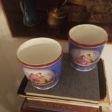 Antique Pair of Paris Porcelain Jardinieres