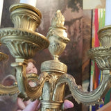 Pair Of Louis XV French Bronze Sconces