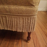 Designer Upholstered Tall Back Parlor Chair