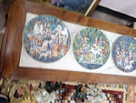 Vintage Set Of 3 Plates European Decor