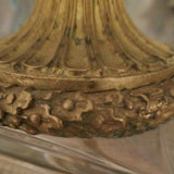 Vintage Baccarat Large Crystal and Bronze Centerpiece Urn