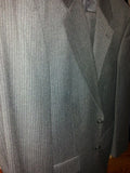 Evan Picone men's size 40 suit gray pinstripe Cashmere Blend Inseam 30 - Diamonds Sapphires Rubies Emeralds