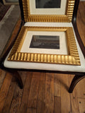 Pair Of Vintage Gilt Gold Leaf Picture Frames  13.5" X 11.5" #9708