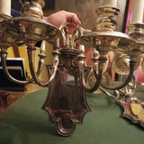 Pair Of regency Antique Palace Silver Sconces