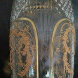 Antique Baccarat Moser Crystal Gold Vase