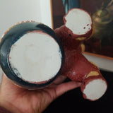 Mid Century Modern Porcelain Gold Foo Dog Sculpture #91258