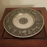 Antique Munchen Collectible Pewter Commemorative Plate