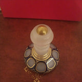 Antique Crystal Overlay Opaline Perfume Bottle