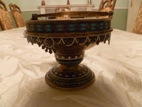 Antique Russian Cake Basket from 1884, 88 Proof - Diamonds Sapphires Rubies Emeralds
