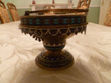 Antique Russian Cake Basket from 1884, 88 Proof - Diamonds Sapphires Rubies Emeralds